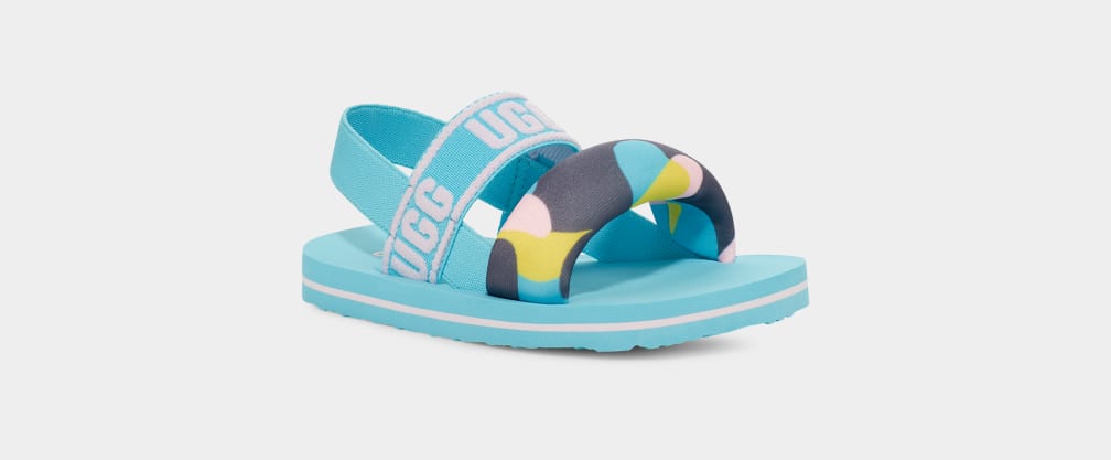 Sandalias Ugg Zuma Sling Camopop Niños Azules | Argentina YTGFQRI-60