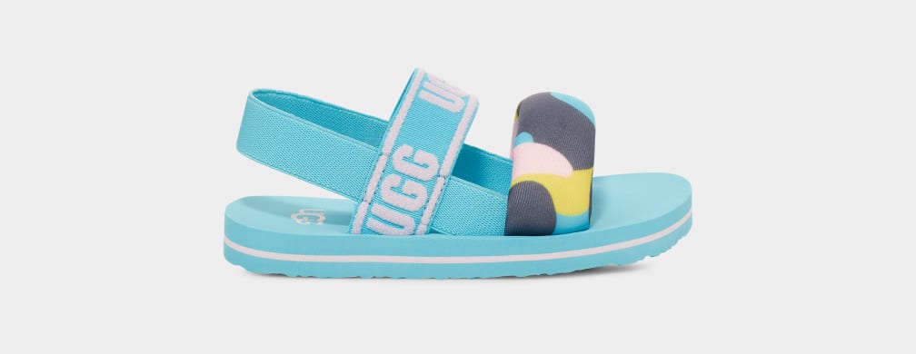 Sandalias Ugg Zuma Sling Camopop Niños Azules | Argentina YTGFQRI-60