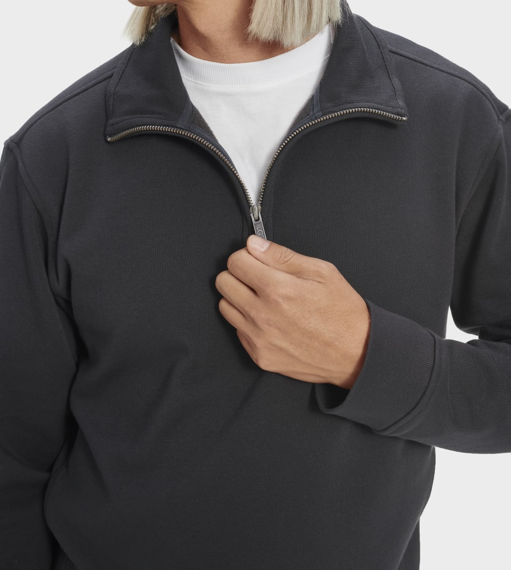 Sudadera Ugg Zeke Half Zip Pullover Hombre Negras | Argentina DCLMBXV-69