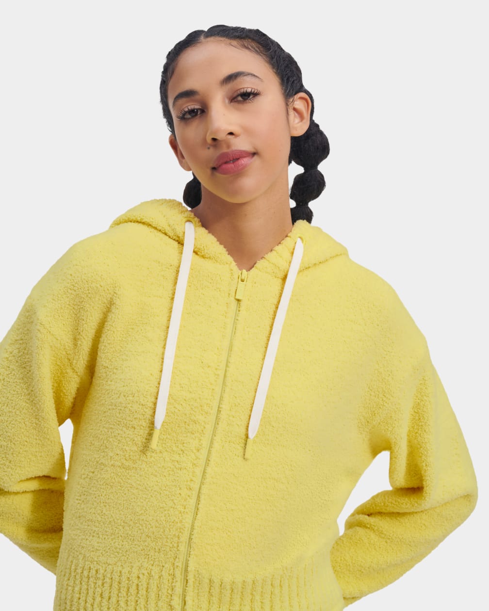 Sudadera con Capucha Ugg Hana Zip Mujer Amarillo | Argentina GLPTSUN-90