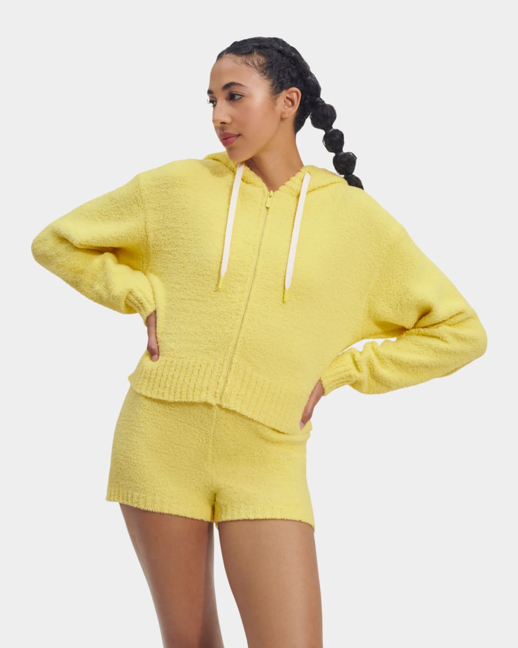 Sudadera con Capucha Ugg Hana Zip Mujer Amarillo | Argentina GLPTSUN-90