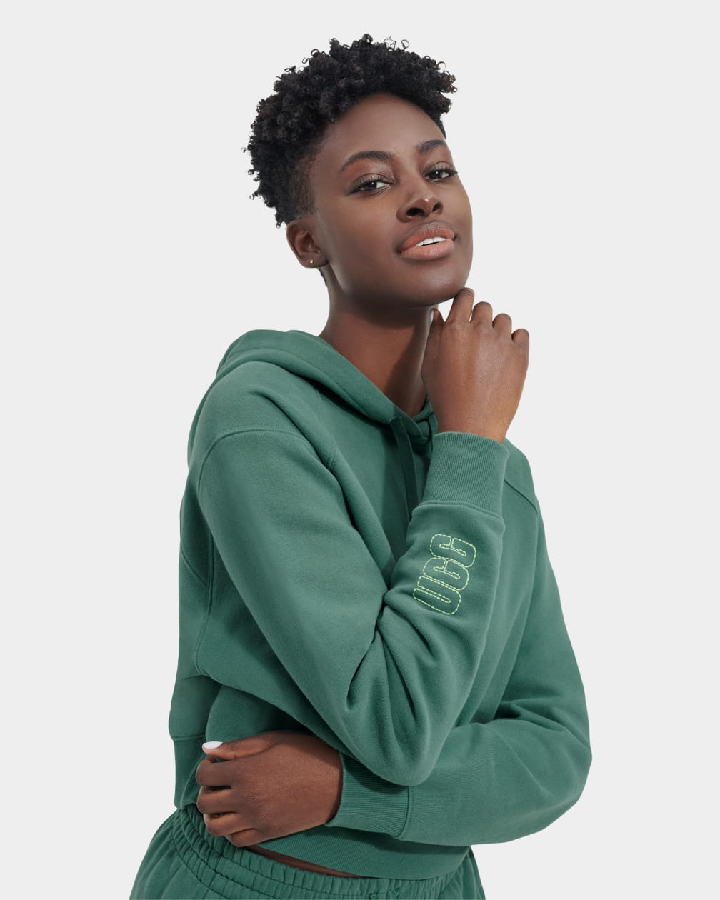 Sudadera con Capucha Ugg Helene Mujer Verde | Argentina REJGFTD-17