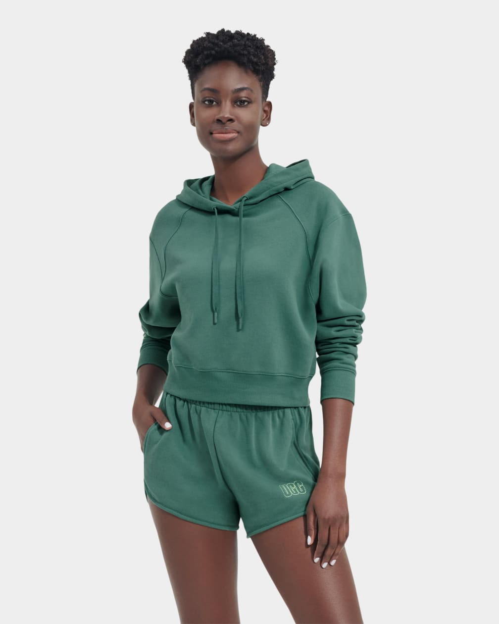 Sudadera con Capucha Ugg Helene Mujer Verde | Argentina REJGFTD-17