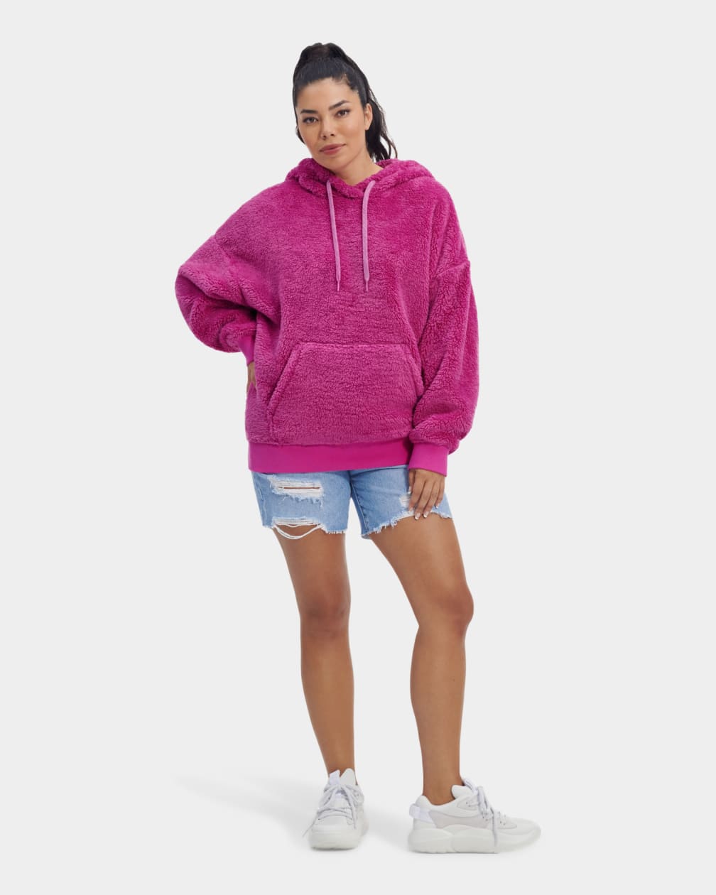 Sudadera con Capucha Ugg Loyra Sherpa Mujer Rosas | Argentina EGZYHOA-69