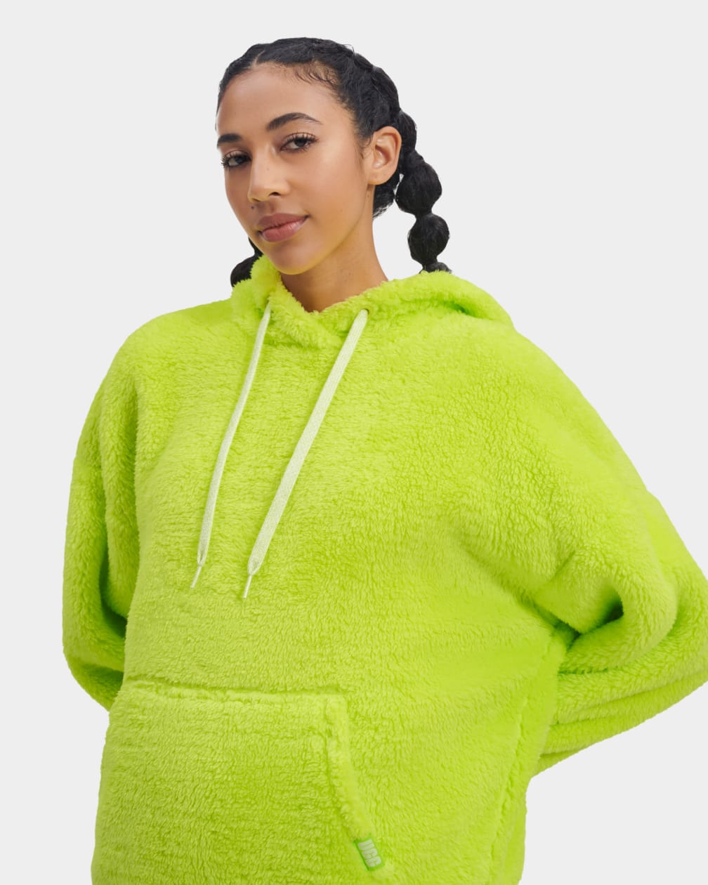 Sudadera con Capucha Ugg Loyra Sherpa Mujer Verde | Argentina QOFRIWK-54