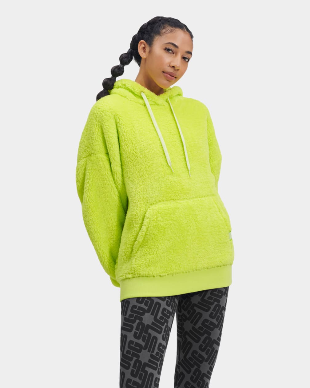 Sudadera con Capucha Ugg Loyra Sherpa Mujer Verde | Argentina QOFRIWK-54