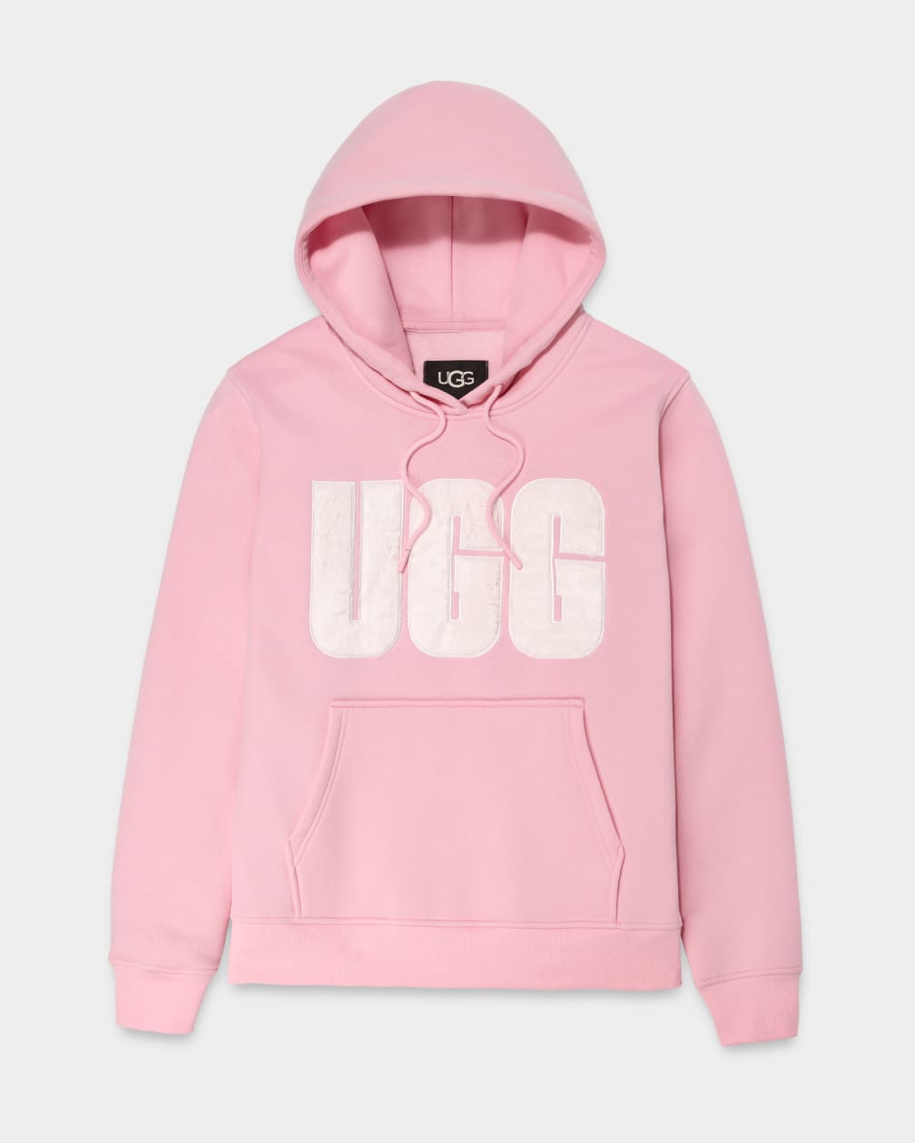 Sudadera con Capucha Ugg Rey Fuzzy Logo Mujer Rosas | Argentina LVDHGCJ-60