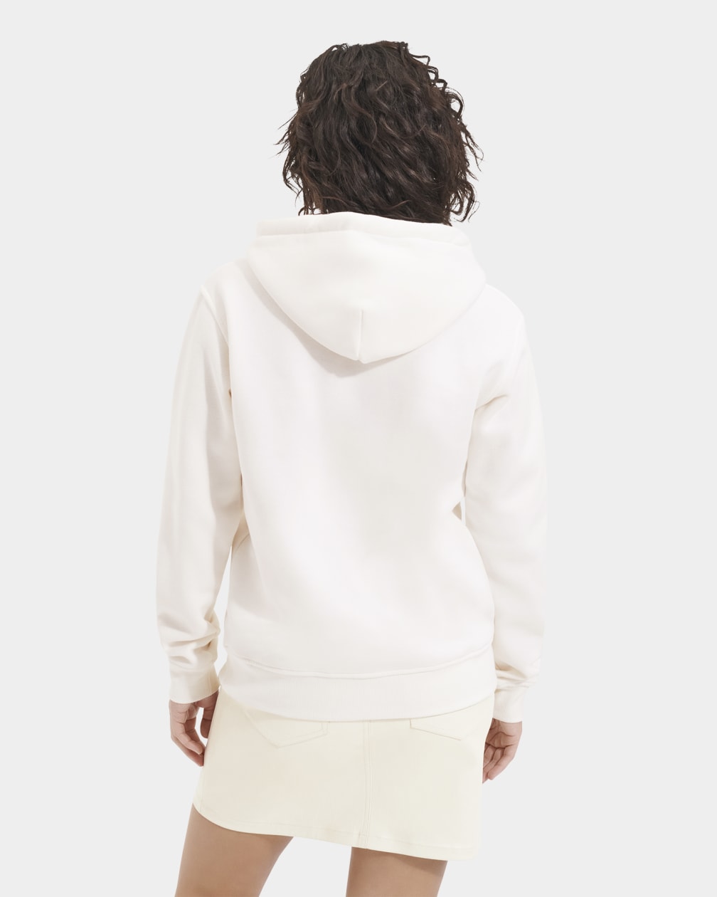 Sudadera con Capucha Ugg Rey Fuzzy Logo Mujer Blancas | Argentina XOFIBAC-15