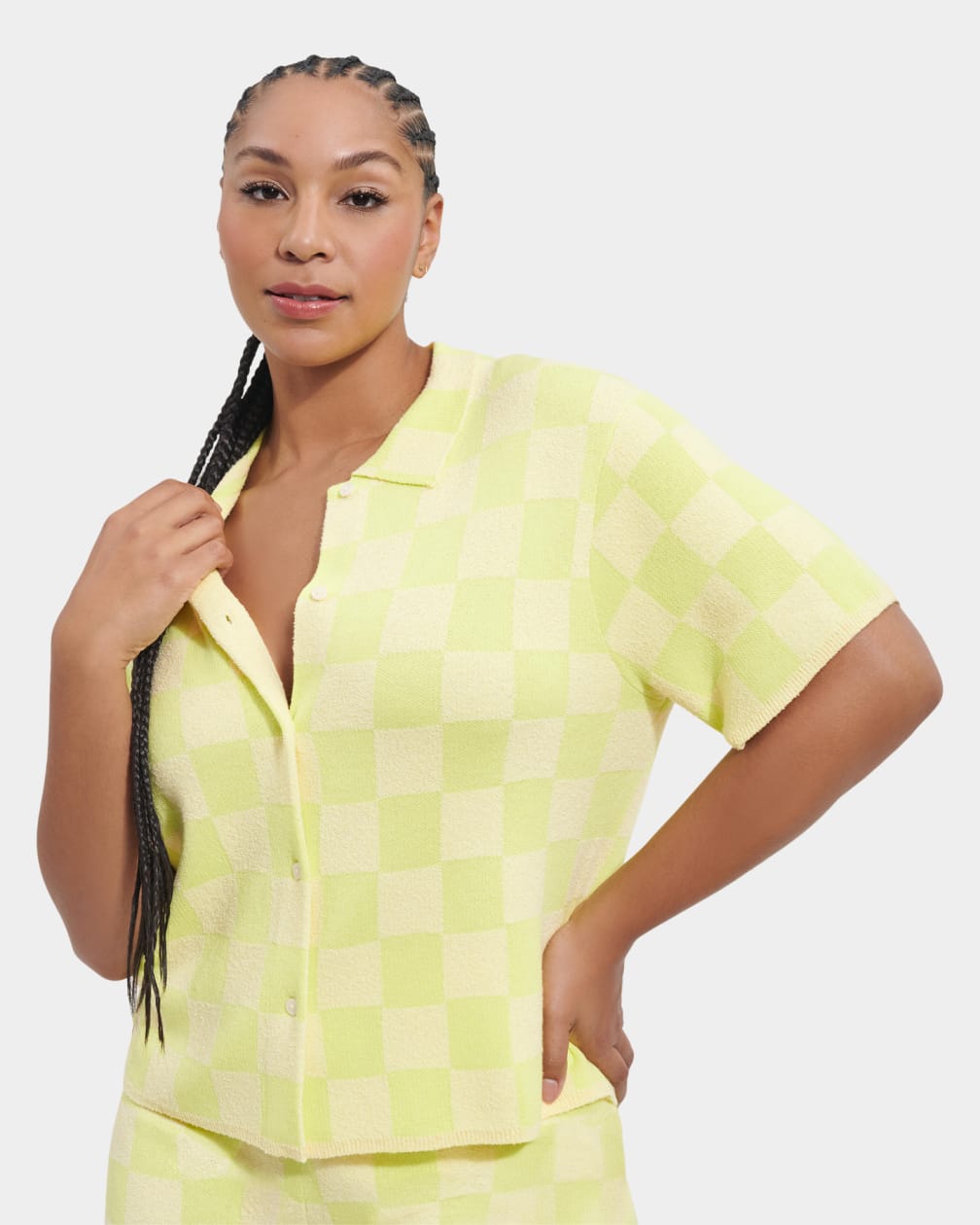 Tops Ugg Jeannie Buttondown Mujer Verde | Argentina ZEDQOJT-89