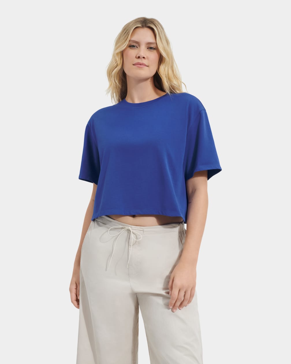 Tops Ugg Tana Cropped Mujer Azules | Argentina ZAOPXUK-84