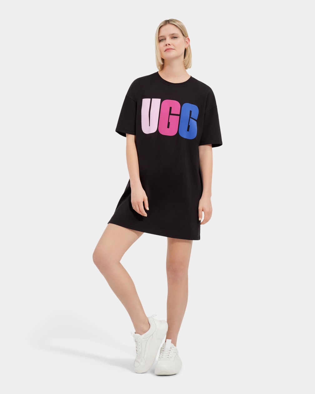 Vestido Ugg Alayah Logo T-Shirt Mujer Negras | Argentina DYHWBRE-36