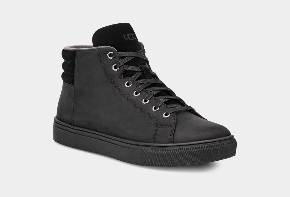 Zapatillas Ugg Baysider High Weather Hombre Negras | Argentina KVBHEZS-23