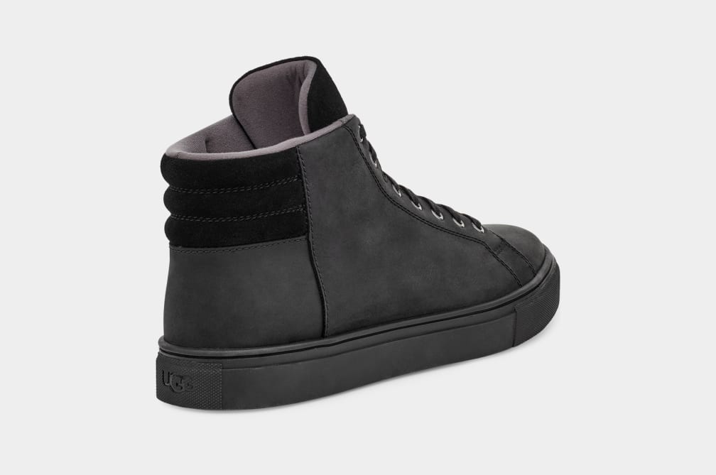 Zapatillas Ugg Baysider High Weather Hombre Negras | Argentina KVBHEZS-23