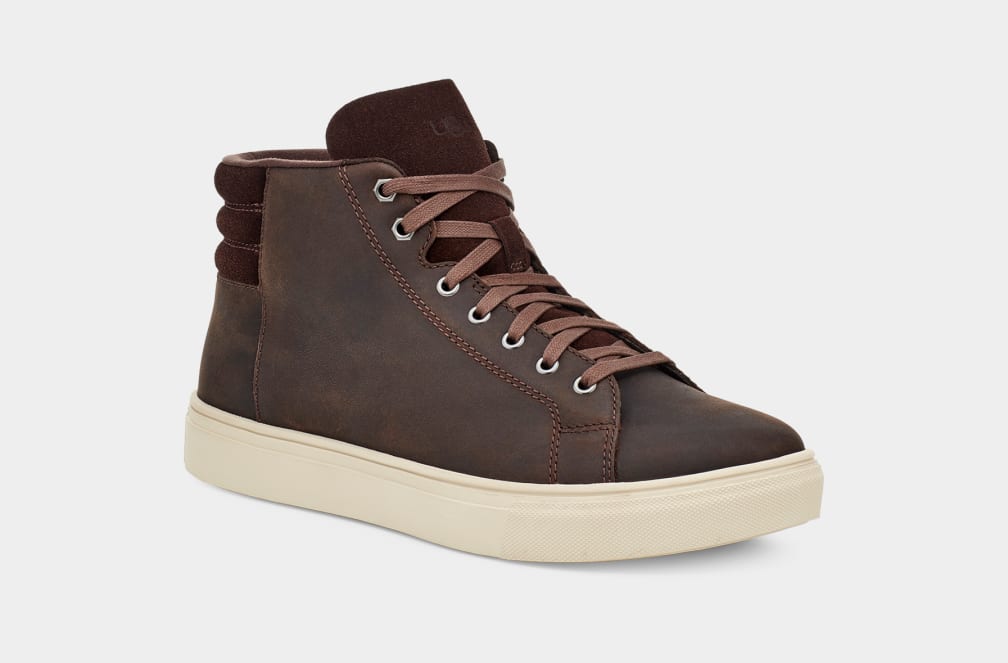 Zapatillas Ugg Baysider High Weather Hombre Marrones | Argentina VDRPBJK-17