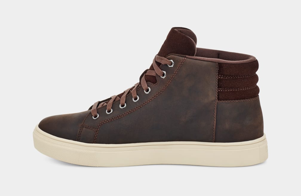 Zapatillas Ugg Baysider High Weather Hombre Marrones | Argentina VDRPBJK-17