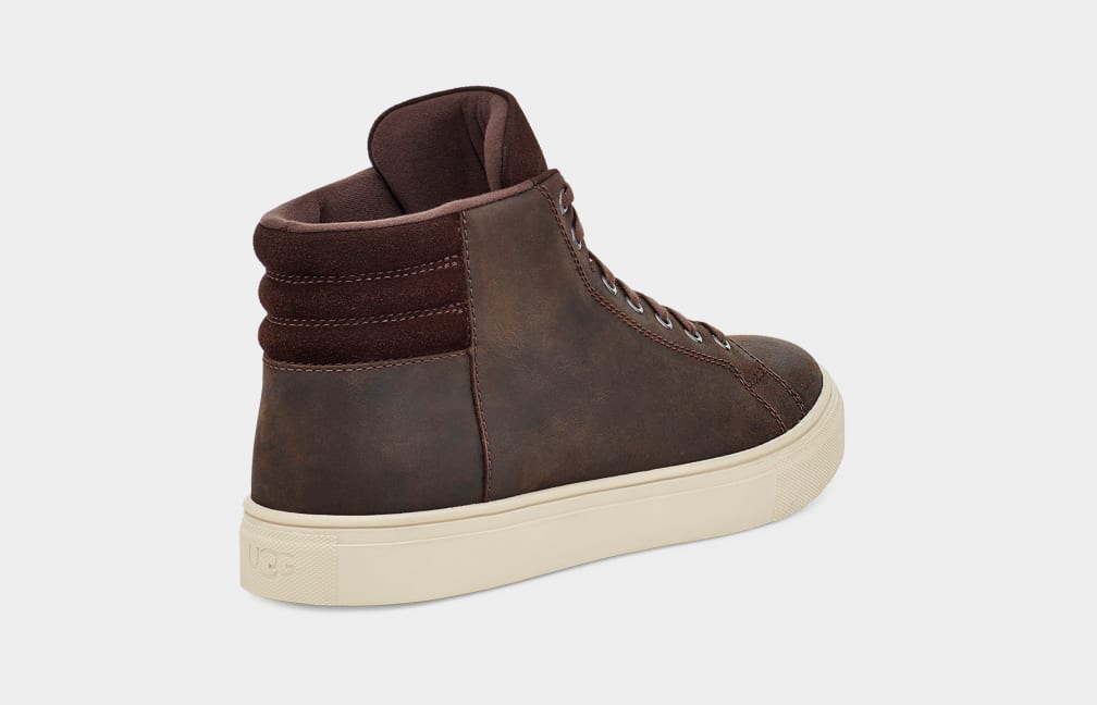 Zapatillas Ugg Baysider High Weather Hombre Marrones | Argentina VDRPBJK-17