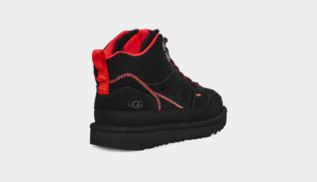 Zapatillas Ugg Highland Hi Heritage Niños Negras | Argentina NMSDAHX-38