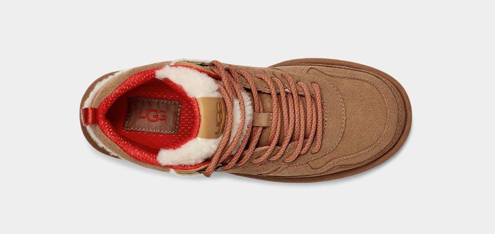 Zapatillas Ugg Highland Hi Heritage Suede Mujer Marrones Rojas | Argentina PGOWUSJ-91