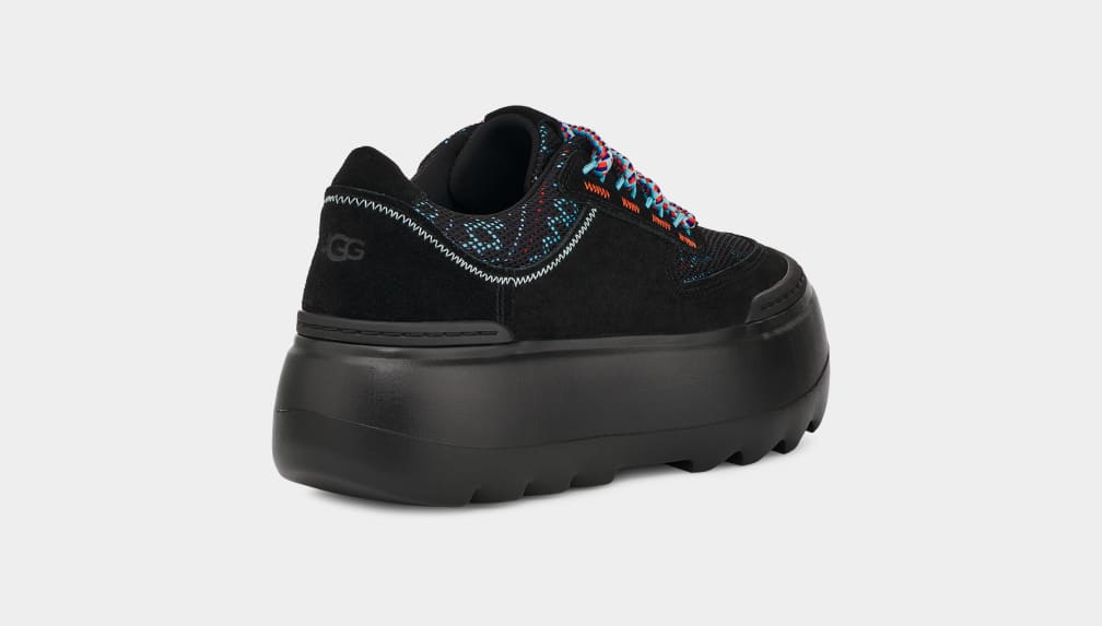 Zapatillas Ugg Marin Mega Lace Heritage Braid Mujer Negras | Argentina KHSQEVB-50