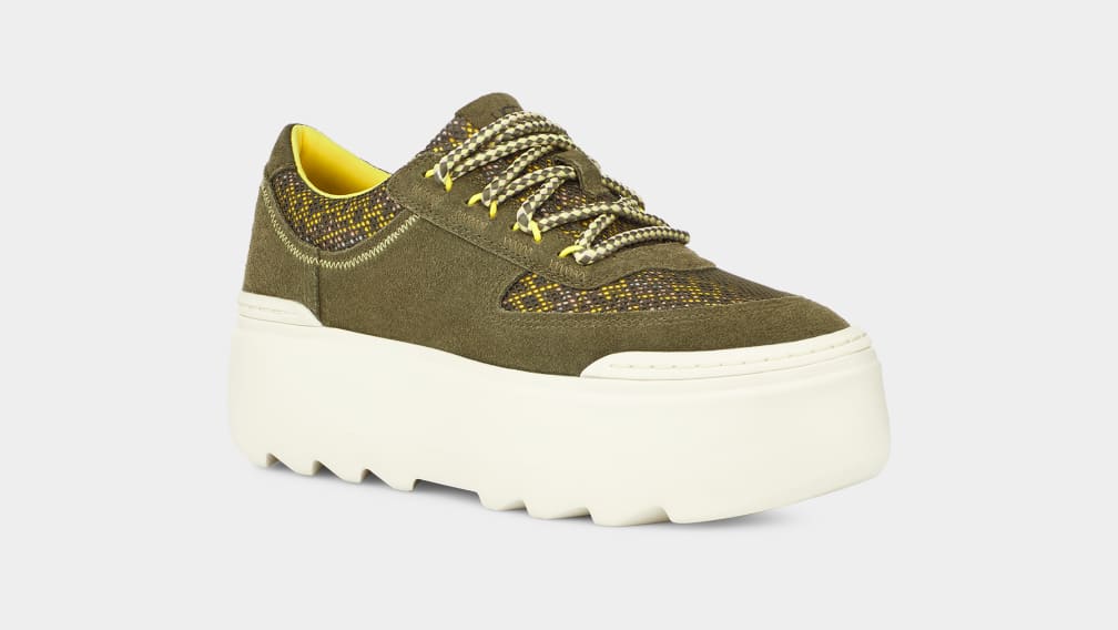 Zapatillas Ugg Marin Mega Lace Heritage Braid Mujer Verde Oliva | Argentina BNFUJHA-80