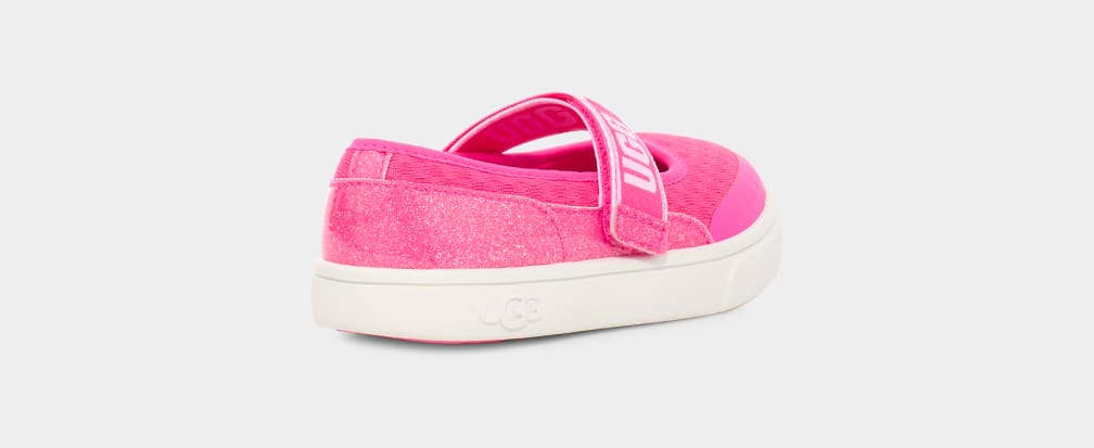 Zapatillas Ugg Rennon Skimmer Glitter Niños Rosas | Argentina CXYWZOK-45